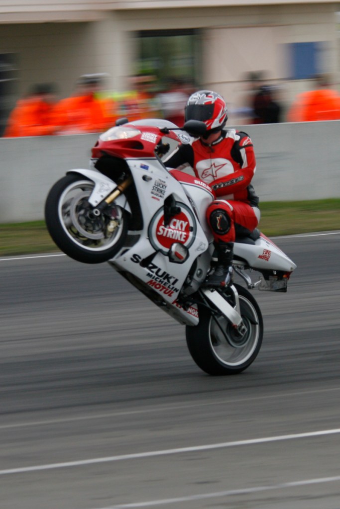 Lunch time display riding at Ruapuna 